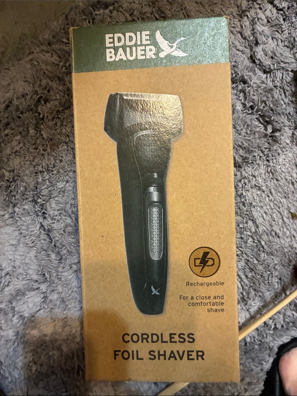 Eddie Bauer Black Cordless Foil Shaver